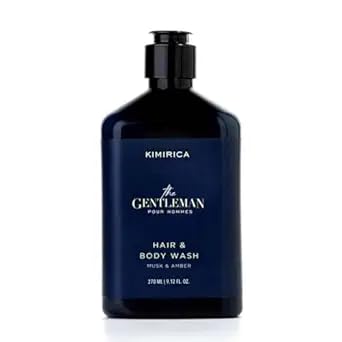 the Gentleman Hair &amp Body Wash Musk &amp Amber Scent Liquid Form Alcohol Free for All Skin Types