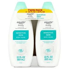 Equate Beauty Sensitive Skin Body Wash 22 Fl Oz Twin Pack