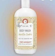 First Aid Beauty Pure Skin Body Wash Vanilla Cookie Deep Cleansing Limited Edition Holiday Collection 16 fl oz