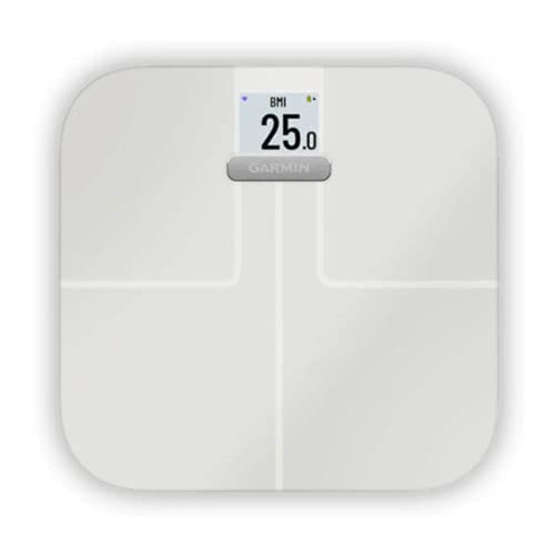 Garmin Index S2 Smart Scale with Wireless Connectivity Measure Body Fat Muscle Bone Mass Body Water% and More White (010-02294-03)