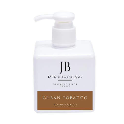 Cuban Tobacco Organic Body Wash &amp Body Crème Set (8 Oz Body Wash &amp Crème Bottles)