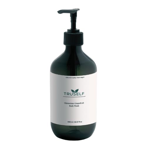 Organic Grapefruit Body Wash for Sensitive Skin - TruSelf Organics Moisturizing Sulfate Paraben Free Vegan USA Made