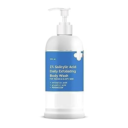MZ 1% Salicylic Acid Daily Exfoliating Body Wash To Prevent Body ACNE &amp Cleanse Skin with Salicylic Acid Glycolic Acid - (250ml)