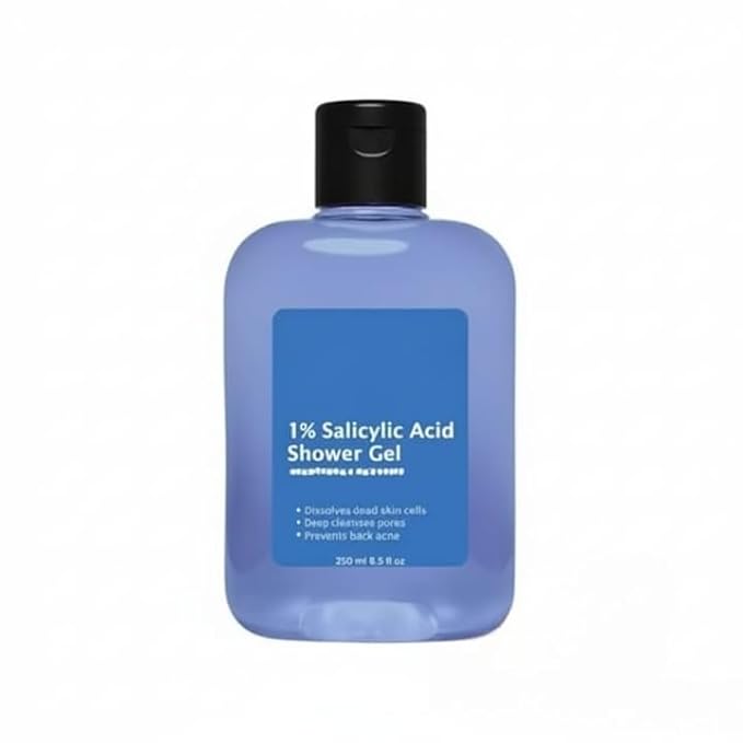 Shower Gel | Exfoliating Body Wash To Prevent Body Acne &amp Cleanse Skin Glycolic Acid | For Women &amp Men | 250 ml