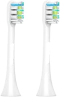 Compatible for SOOCAS Sonic Electric Toothbrush Heads Replacement X1 X3 X3U X5 Teeth Brush(White 2 pcs)