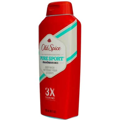 Old Spice High Endurance Body Wash Pure Sport 18 oz (Pack of 10)