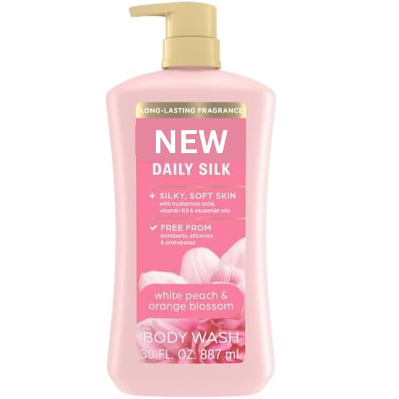 Caress-New-Daily Silk Hydrating Body Wash White Peach &amp Orange Blossom (30 fl. oz 2 pk)