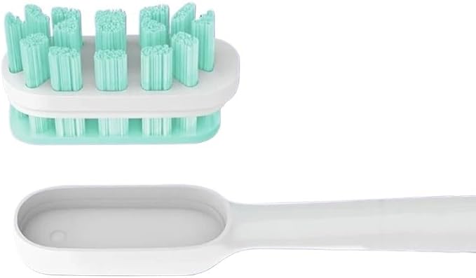 Compatible for T300/T500/T700 Electric Toothbrush Heads Replaceable Refill Nozzles 4Colors(4 Green)