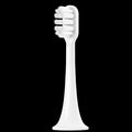 Compatible with T300/T500 Electric Sonic Replacement Toothbrush Head with Soft bristles(White Soft Fur)
