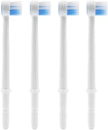 4pcs Water Flosser Brush Head Replacement Tips Compatible with Waterpik WP-100 WP-100W WP-260
