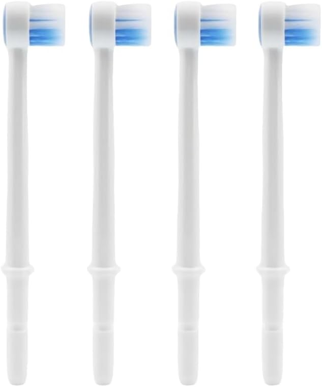 4pcs Water Flosser Brush Head Replacement Tips Compatible with Waterpik WP-100 WP-100W WP-260