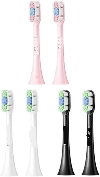Compatible for SOOCAS Sonic Electric Toothbrush Heads Replacement X1 X3 X3U X5 Teeth Brush(Pink 2 pcs)