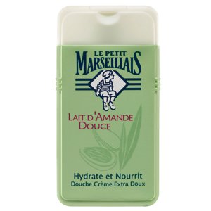 Le Petit Marseillais 3 Bottles of Body Wash Your Choice French Shower Cream 6 Varieties 250ml (8.4oz) (Lait D'amande Douce (Sweet Almond Milk))