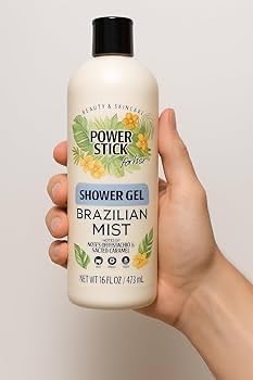 Power Stick Brazilian Mist Shower Gel for Her with Pistachio and Salted Caramel Vegan Paraben-Free 16 Fl Oz park 3
