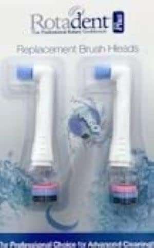Rotadent Plus Hollow-Tip Brush Heads Pack of 2 Brush Heads Only fits The Rotadent Plus (Not Compatible with The Rotadent ProCare Contour or Classic)