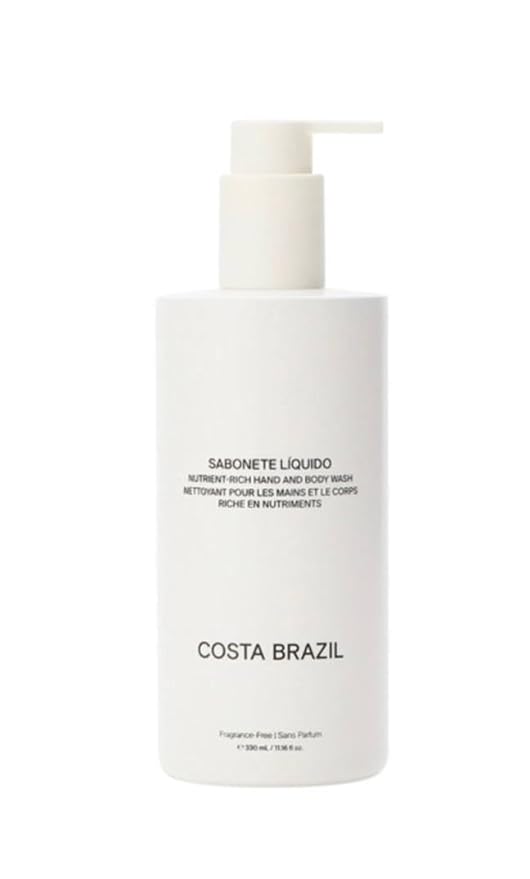 Costa Brazil Sabonete Líquido Shower Gel &amp Soap Fragrance Free