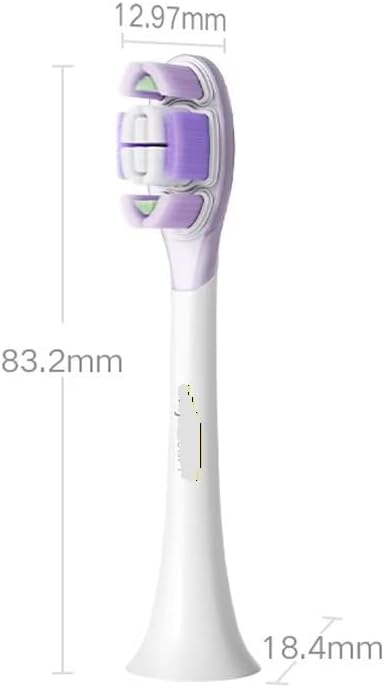 Compatible for Mijia Electric Toothbrush Brush Head 3/6PCS Compatible for Sonic Vibration Pro 4 Brushing Modes IPX8 Waterproof(3PCS Clean Version)
