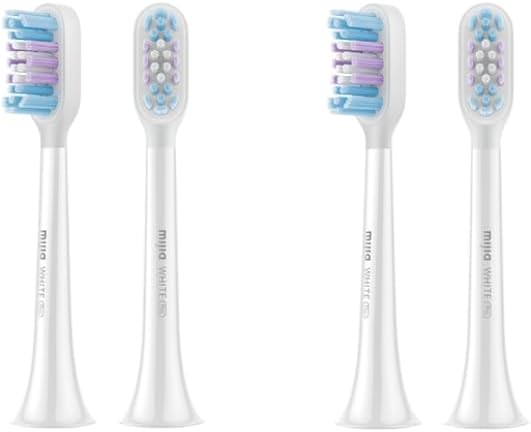 Compatibility for Mijia T501/T501C Toothbrush Head 2pcs(4pcs White)