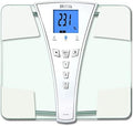 TANITA's BF-684W Digital Body Fat &amp Body Water Scale - Multi-Frequency BIA - BMI Monitor - 440 lb Capacity - Tempered Glass Platform - Athlete &amp Guest Modes - Japan Technology