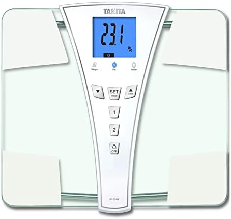 TANITA's BF-684W Digital Body Fat &amp Body Water Scale - Multi-Frequency BIA - BMI Monitor - 440 lb Capacity - Tempered Glass Platform - Athlete &amp Guest Modes - Japan Technology