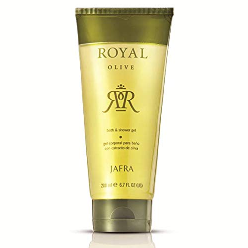 JAFRA ROYAL OLIVE BATH &amp SHOWER GEL 200 ML 6.7 FL. OZ. GEL CORPORAL PARA BAÑO CON EXTRACTO DE OLIVA.