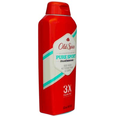 Old Spice High Endurance Body Wash Pure Sport 18 oz (Pack of 10)