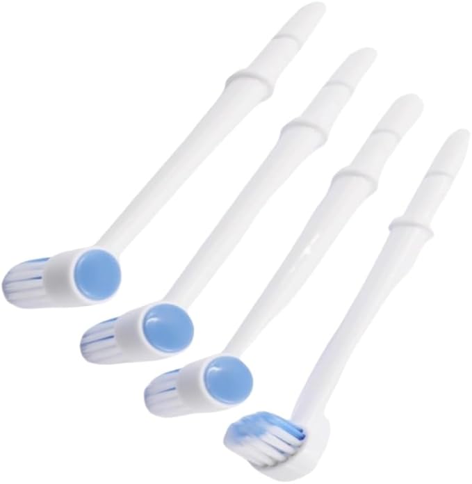 4pcs Water Flosser Brush Head Replacement Tips Compatible with Waterpik WP-100 WP-100W WP-260