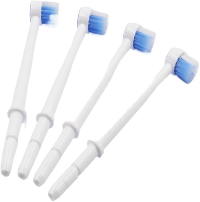 4pcs Water Flosser Brush Head Replacement Tips Compatible with Waterpik WP-100 WP-100W WP-260
