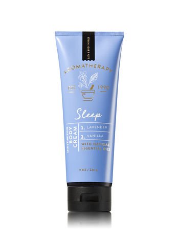 Bath &amp Body Works - Aromatherapy -Sleep - Lavender Vanilla – Bundle - Body Wash &amp Foam Bath 10oz. &amp Body Cream 8 oz