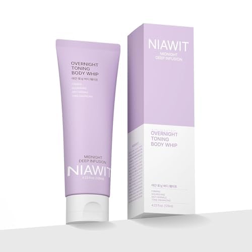 Overnight Toning Body Whip – For Loose Crepey Skin on Arms Thighs &amp Belly | Firming Moisturizing &amp Anti-Wrinkle Night Cream to Improve Tone While You Sleep All Skin Types