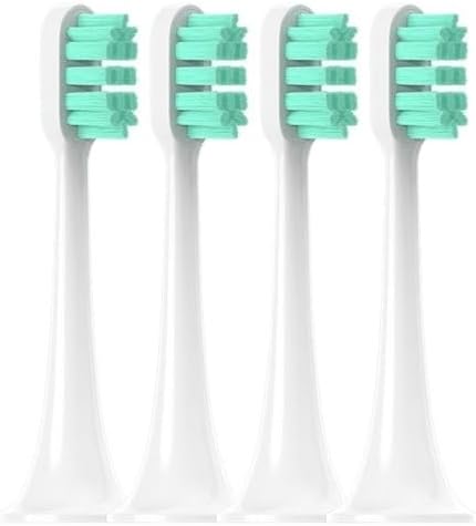 Compatible for T300/T500/T700 Electric Toothbrush Heads Replaceable Refill Nozzles 4Colors(4 Green)