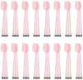 Compatible for AUX A11 Electric Toothbrush Replacement Heads Soft Brush Bristles Nozzles(16PCS Pink)