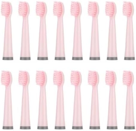 Compatible for AUX A11 Electric Toothbrush Replacement Heads Soft Brush Bristles Nozzles(16PCS Pink)