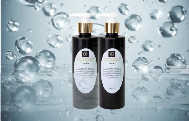 DUO SKIN CARE SYSTEM - NOURISHING WASH AND LOTION - FIVE FRAGRANCES- FOR MEN 8 OZ. EACH BOTTLE (LEMONGRASS)