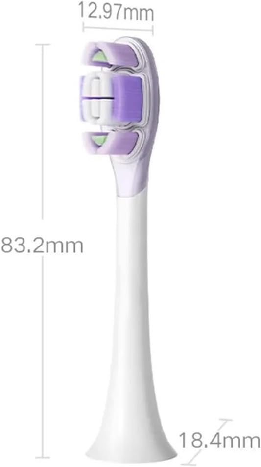 Toothbrush Brush Head 3/6PCS Compatible for Vibration Pro 4 Brushing Modes IPX8 Waterproof(6PCS Caring Version)