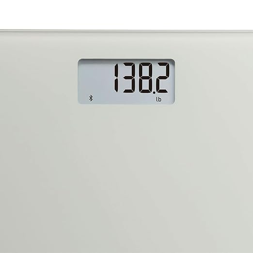 OMRON Digital Scale with Bluetooth Connectivity (SC -150) - 330 lb Weight Capacity - Use with Free OMRON Connect App - Light Gray