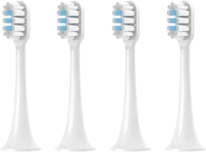 T300/T500/T500C/T700 Replacement Toothbrush Heads for Soft Bristle Brush(White-4pcs)