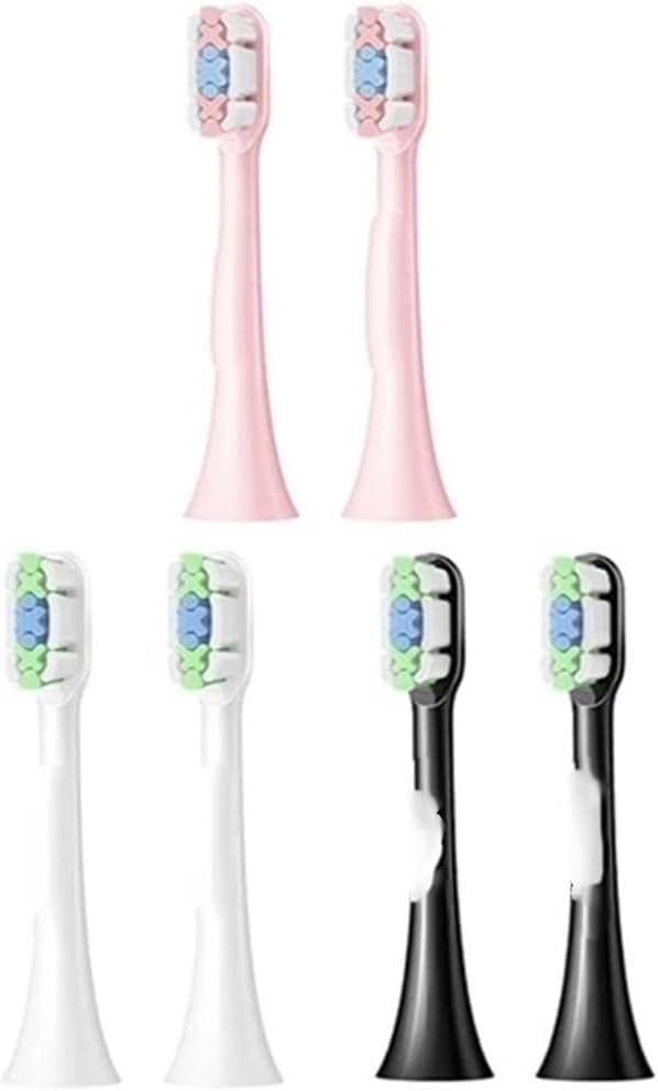 Compatible for Electric Toothbrush Heads Replacement X1 X3 X3U X5 Teeth Brush Bristle Nozzles Smart Accessory(2pcs White)