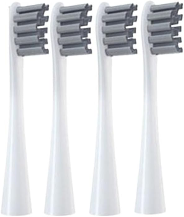 4/12 Pcs Replaceable Brush Heads Suitable Compatible for Oclean X/X PRO/ Z1/ F1/ One/Air 2 /SE Sonic Electric Toothbrush Refills(4gray)