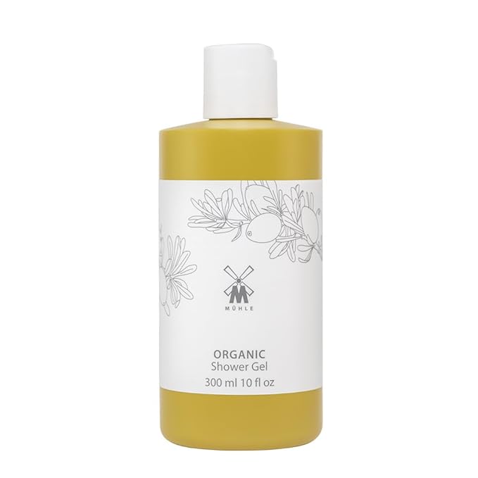MÜHLE Organic Shower Gel | Refreshing Body Wash and All-Natural Cleanser with Essential Oils | BDIH Certified | 100% Vegan | 250mL (8.45 oz) Liquid Bottle Soap