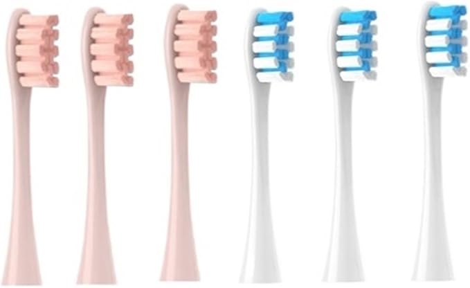 6PCS Replacement HeadsCompatible for Oclean Flow/X/X PRO/ Z1/ F1/ One/Air 2 /SE Brush(H)