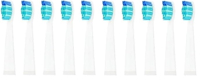 5-10Pcs Replacement Brush Heads Compatible for Seago Fairywill Electric Toothbrush FW SG 507 508 515 Bristle(10pcs White)