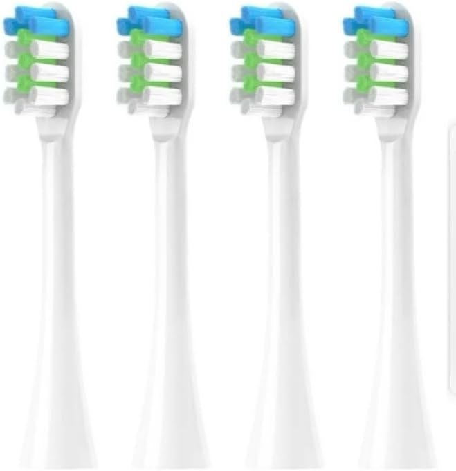 Replacement Toothbrush Heads Compatible for Nandme Nx8000 Sonic Electric Soft Dupont Bristle Tooth Brush Head4/8/16PCS(4pcs White)