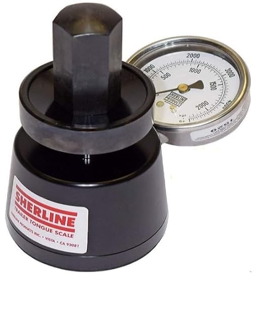 Sherline Hydraulic Tongue Weight Scale (5781) DISPLAYS Both 0-5000lb and 0-2250 Kg. Very Stable