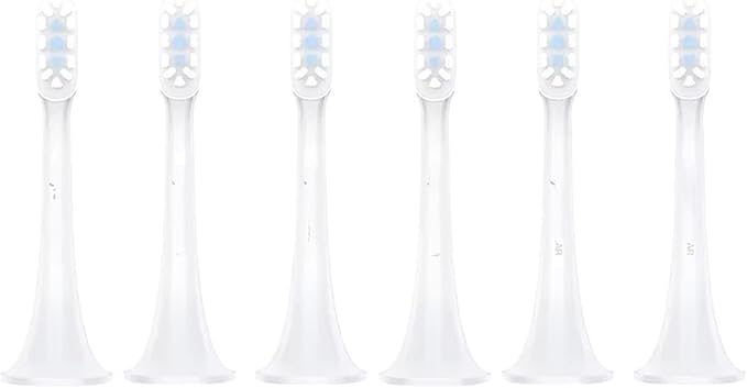 Compatible for 3pcs Original Xiaomi Mijia T300 T500 Sonic Toothbrush Heads Teethbrush Replacement Oral Hygiene Mi Brush Head(White 6PCS)