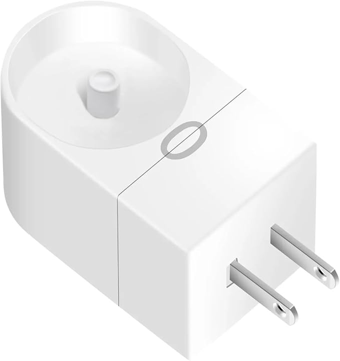 Electric toothbrush charger Base Compatible for Philips Sonicare 2-in-1 Wall Charger HX6100/HX3000/HX6000 Series Electric Toothbrushes(White US)
