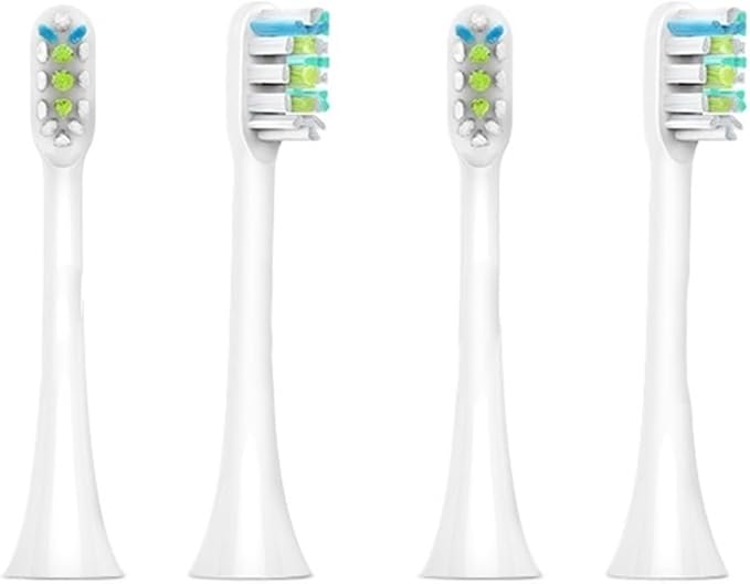 4pcs Toothbrush Heads ReplacementCompatible for X1 X3 X3U X5 Teeth Brush Replacement Heads(White 4 pcs)