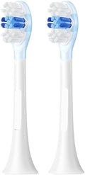 Replacement Brush Heads Compatible for Sonic Toothbrush X3S X5 X1 X3 X3U Teeth Cleaning(White 2 pcs)
