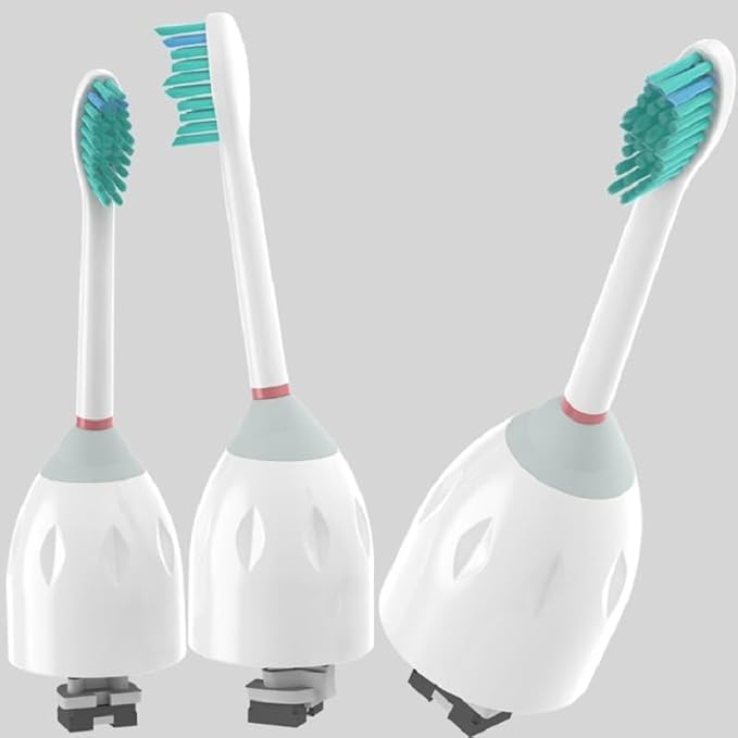 4pcs Replacement Brush Heads Compatible for Phil HX7001 HX7002 E Series Electric Toothbrush Heads IPS