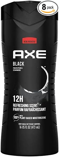 Axe Body Wash Black 16 oz (Pack of 8)